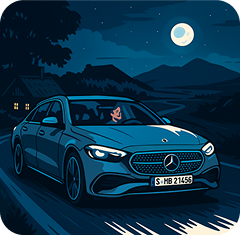 Car at night