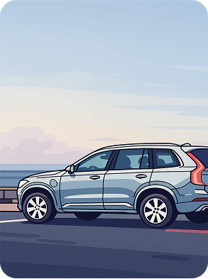 Car on the road